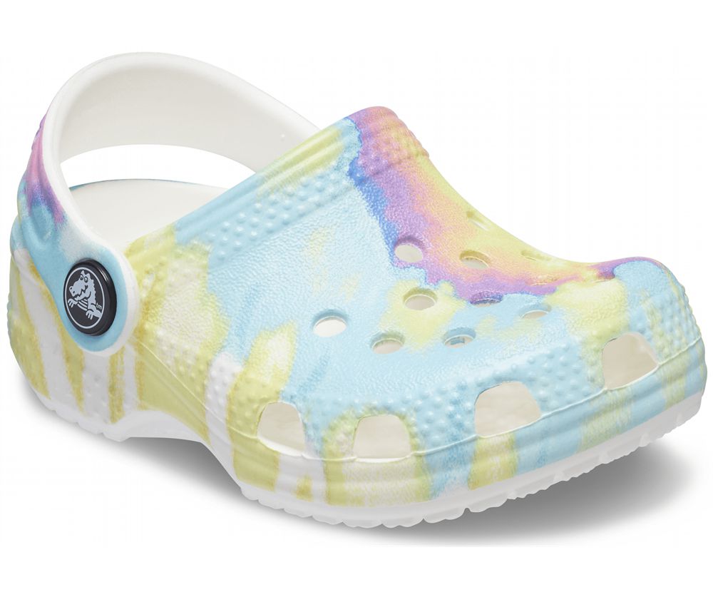 Crocs Littles™ Graphic Træsko Pige Flerfarvede | 564-KEPTCS