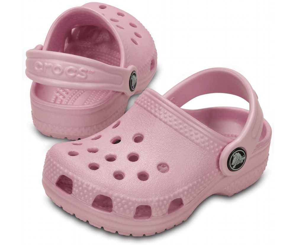 Crocs Littles™ Træsko Pige Lyserød | 362-UGPKEJ