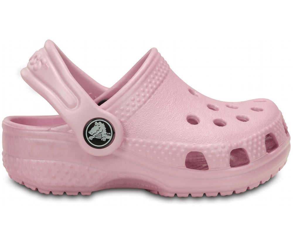 Crocs Littles™ Træsko Pige Lyserød | 362-UGPKEJ