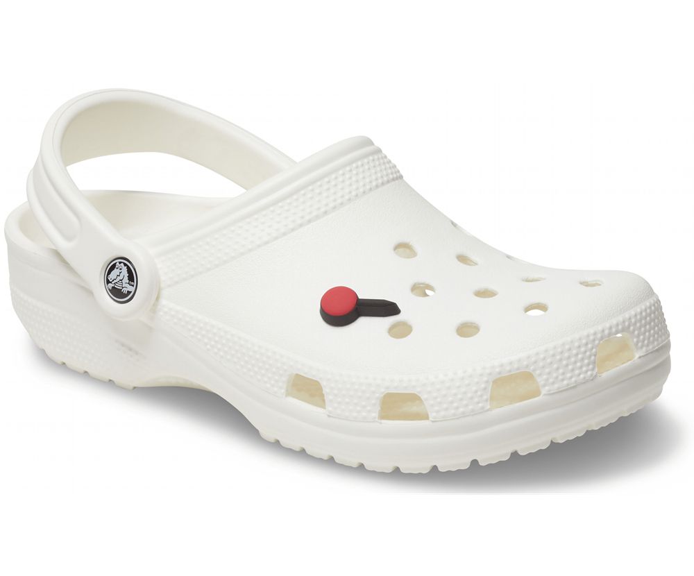 Crocs Location Pin Jibbitz Dame Rød | 316-HANFYJ