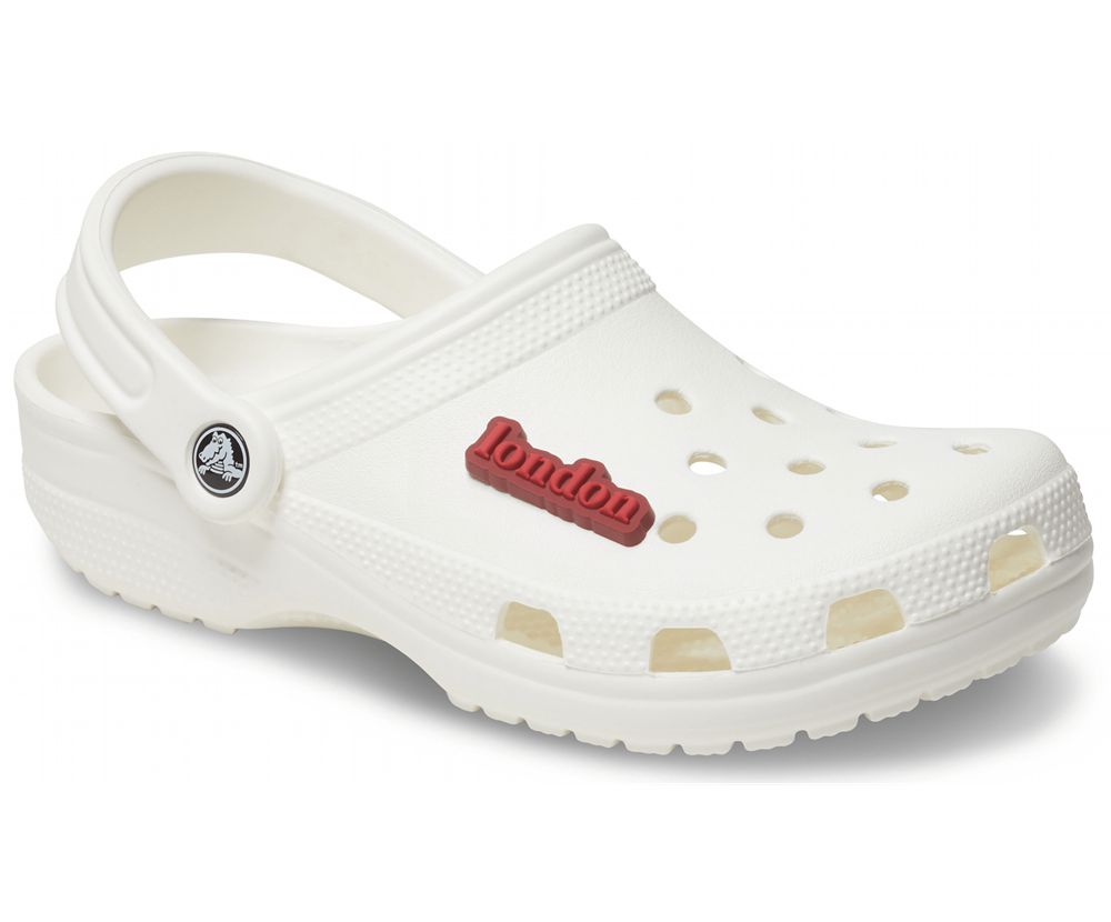 Crocs London Jibbitz Dame Rød | 708-TDLSVO