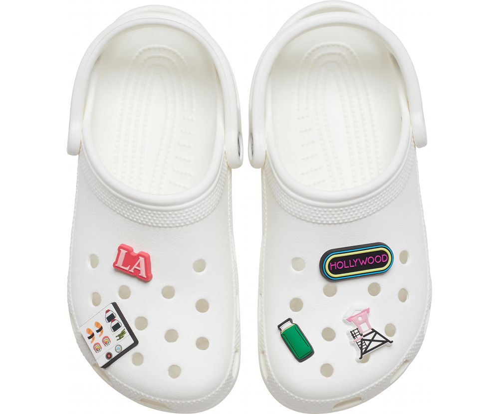 Crocs Los Angeles Wanderlust Kollektion 5 Pack Jibbitz Dame Flerfarvede | 635-JMOEVX