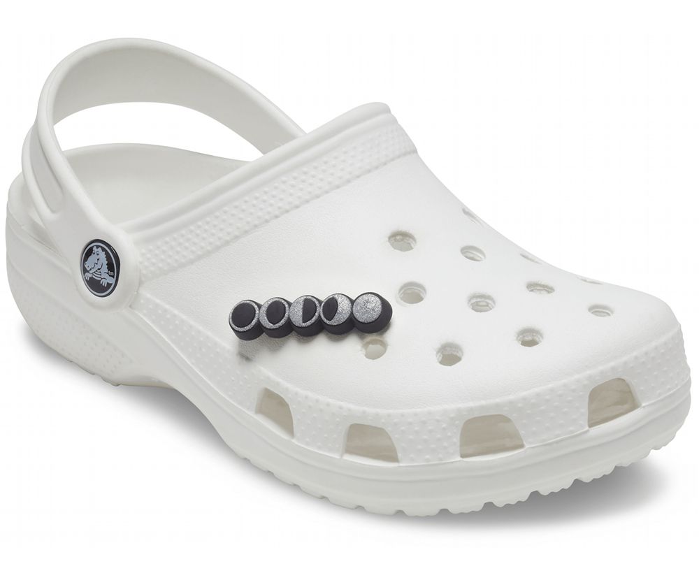 Crocs Moons Jibbitz Dame Sølv | 154-DTLUYW