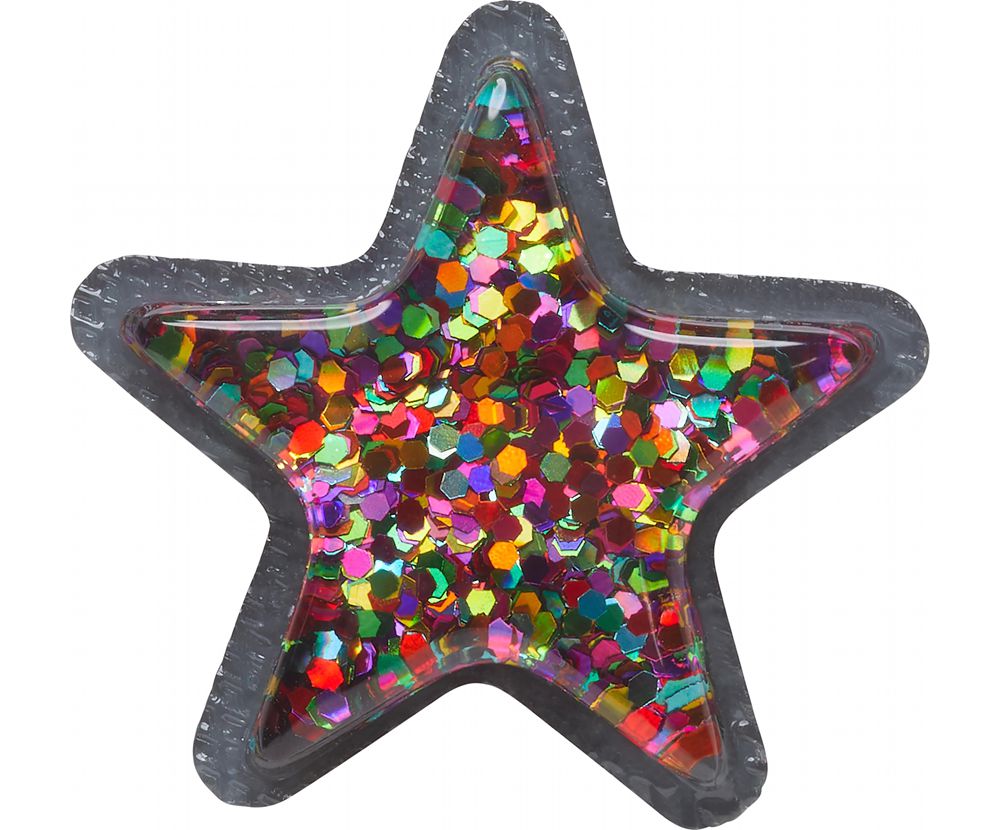 Crocs Multi Glitter Star Jibbitz Dame Flerfarvede | 684-NREADV