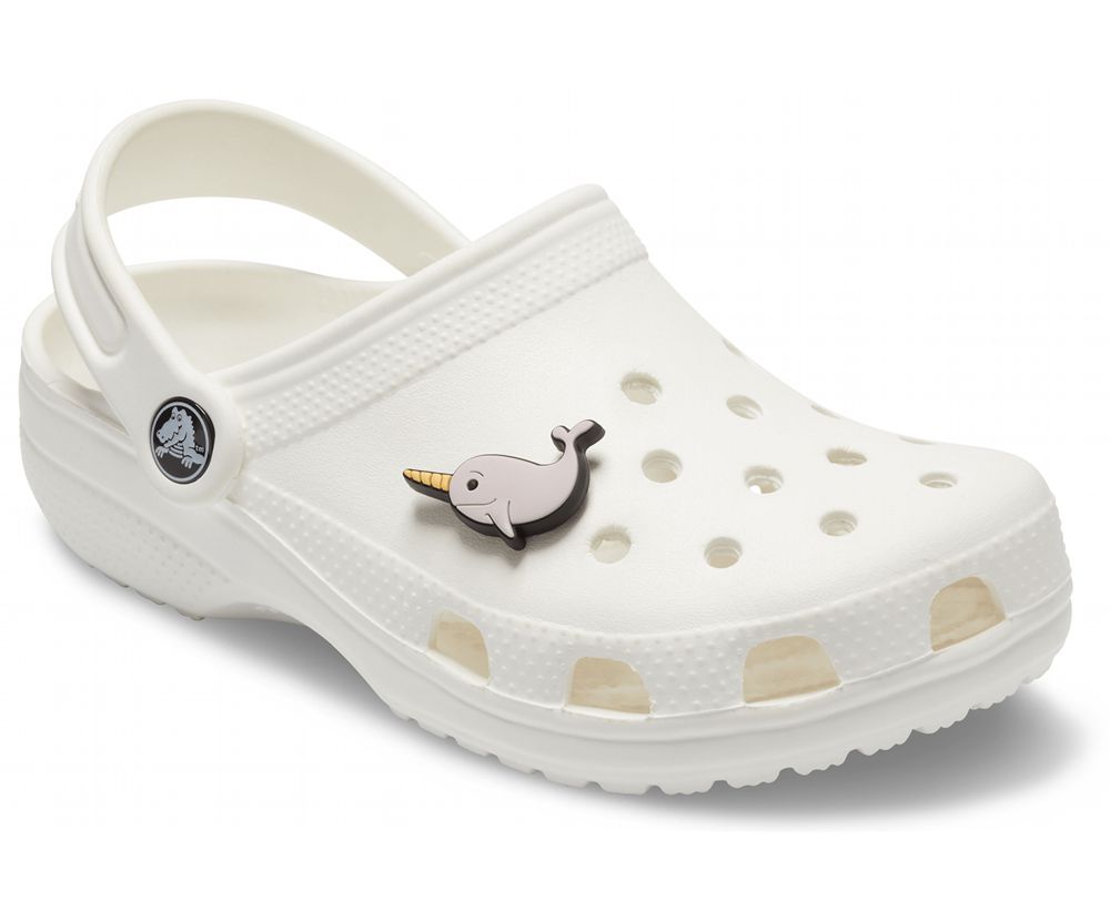 Crocs Narwhal Jibbitz Dame Beige | 862-WGVMOS