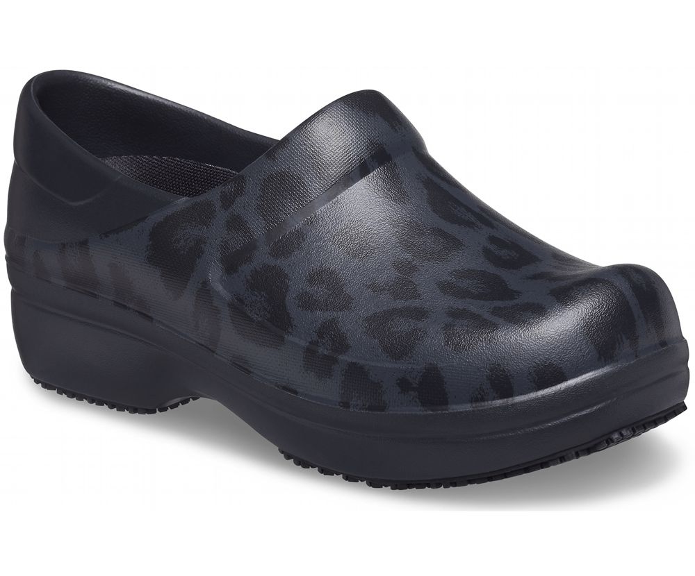 Crocs Neria Pro Ii Graphic Træsko Dame Sort | 047-QZVYRG