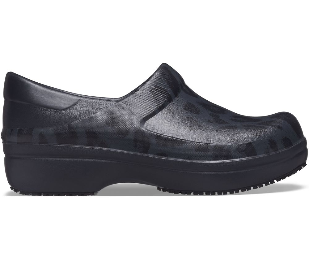 Crocs Neria Pro Ii Graphic Træsko Dame Sort | 047-QZVYRG