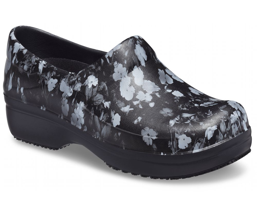 Crocs Neria Pro Ii Graphic Træsko Dame Sort | 125-INLTFY