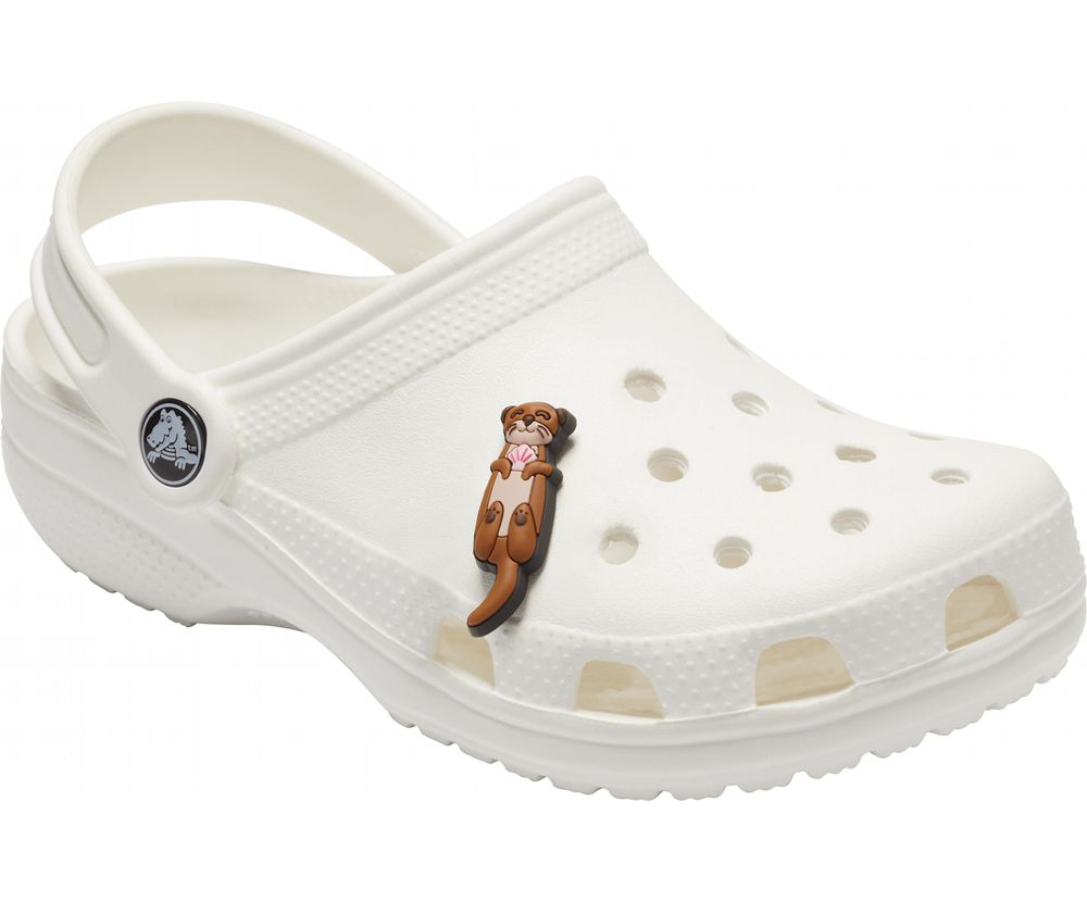 Crocs Otter Jibbitz Dame Brune | 851-UYEZCP