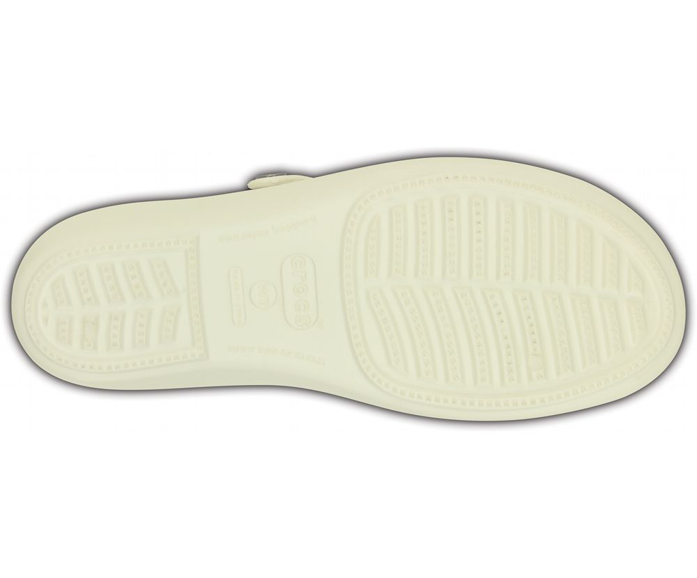 Crocs Patricia Kilehæl Sandaler Dame Beige | 207-HXAFMU