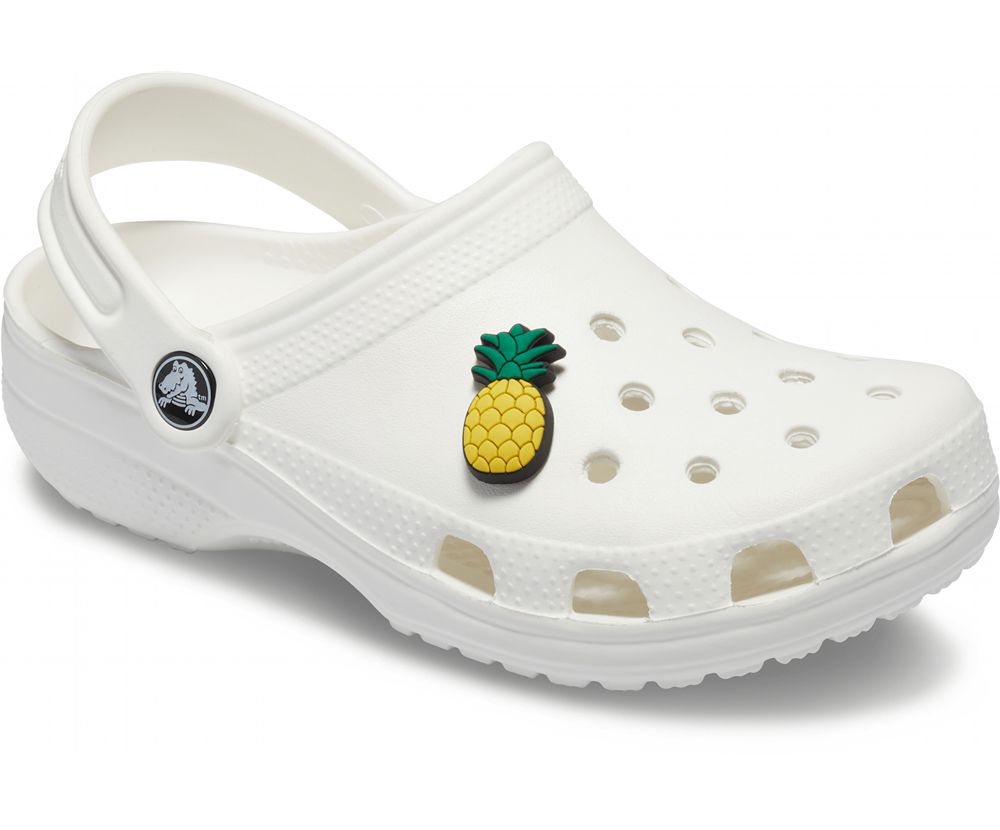 Crocs Pineapple Peg Jibbitz Dame Gul | 021-MJKGCS