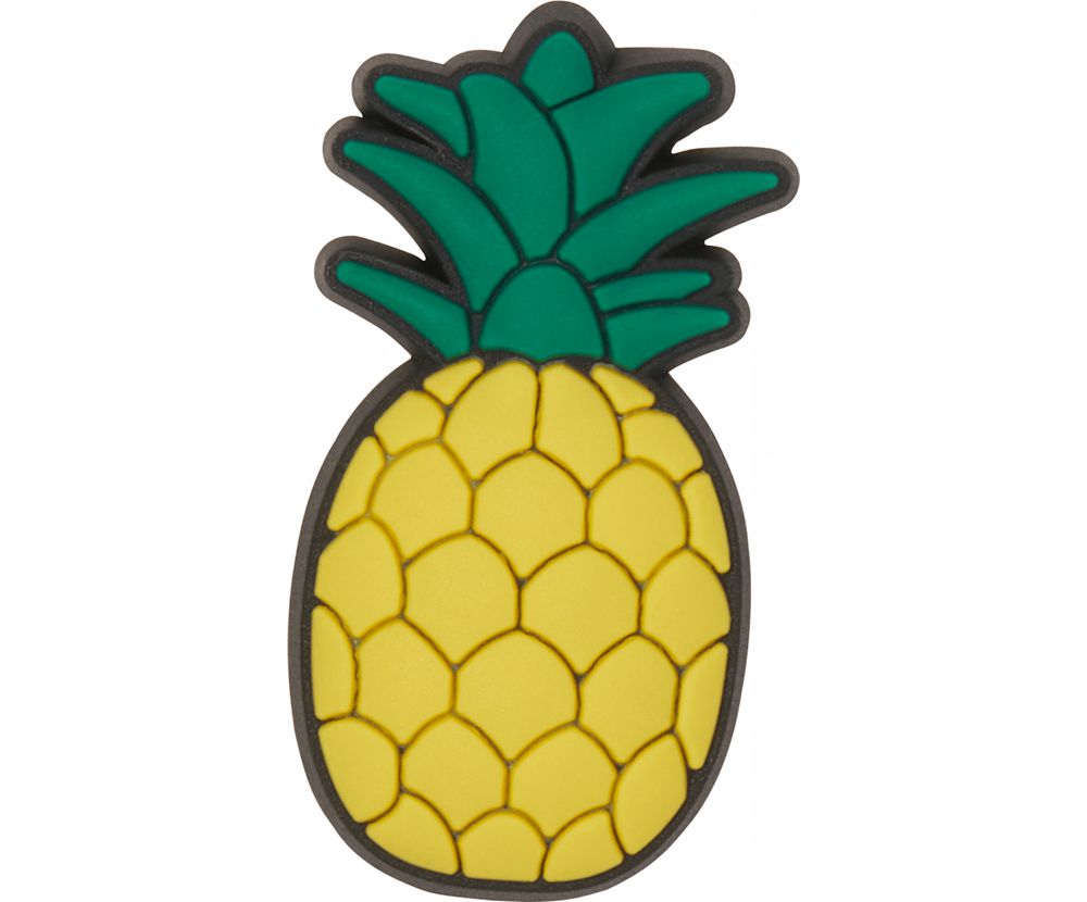 Crocs Pineapple Peg Jibbitz Dame Gul | 021-MJKGCS