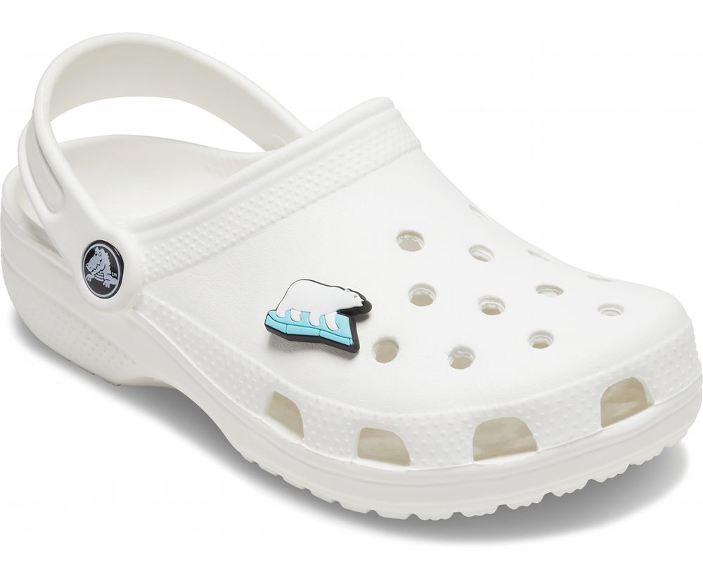 Crocs Polar Bear Jibbitz Dame Hvide | 135-IRPWUH