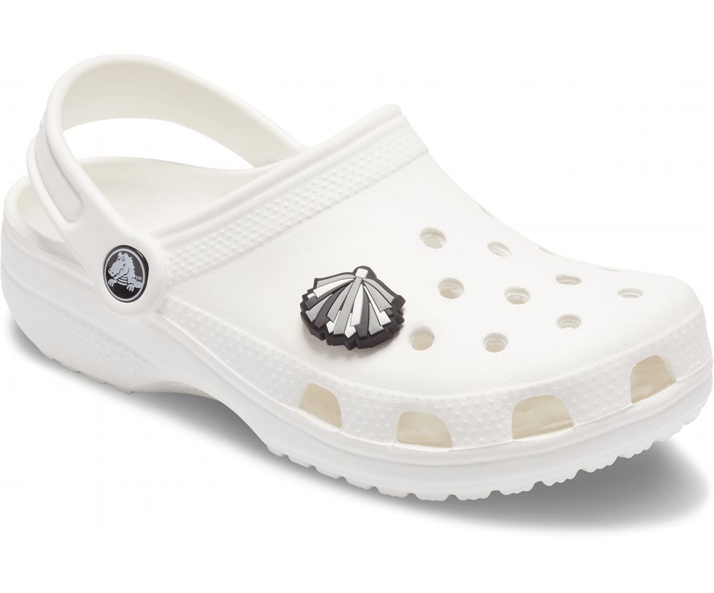 Crocs Pom Pom Jibbitz Dame Grå | 176-FWMIEO