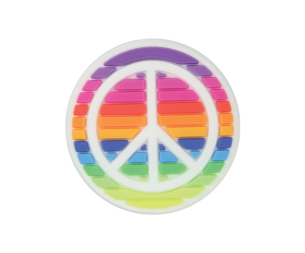 Crocs Rainbow Peace Sign Jibbitz Dame Flerfarvede | 451-VHEAGY