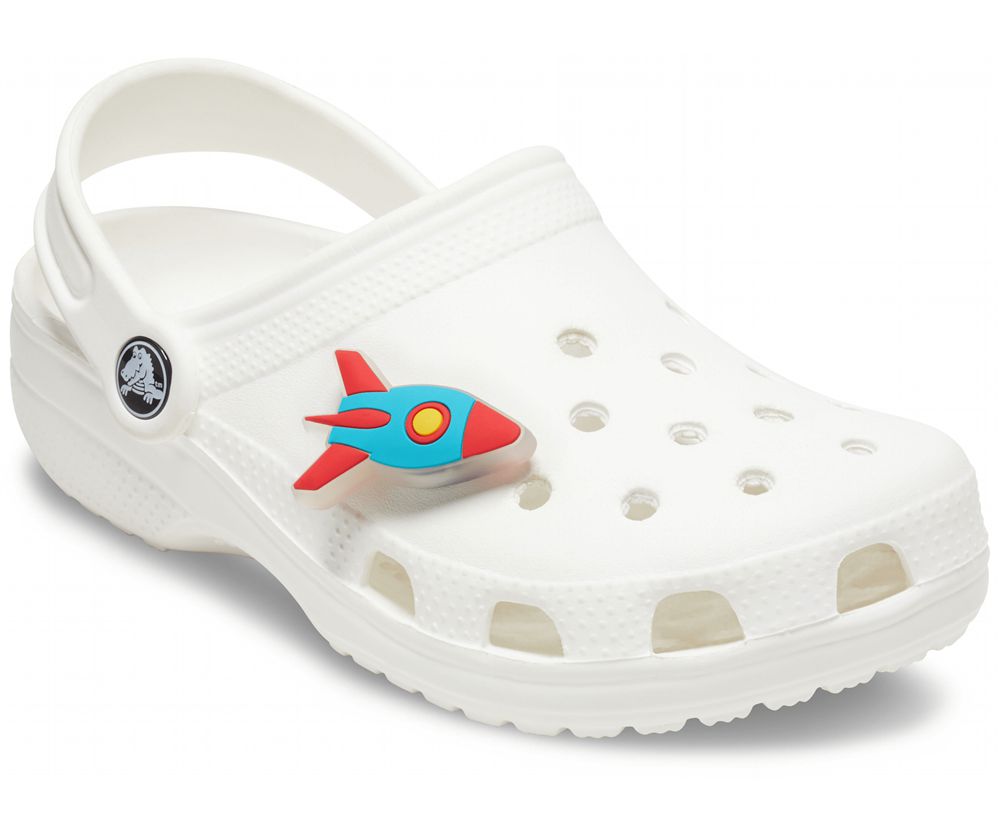 Crocs Rocketship Jibbitz Dame Blå Rød | 981-XTBMFA