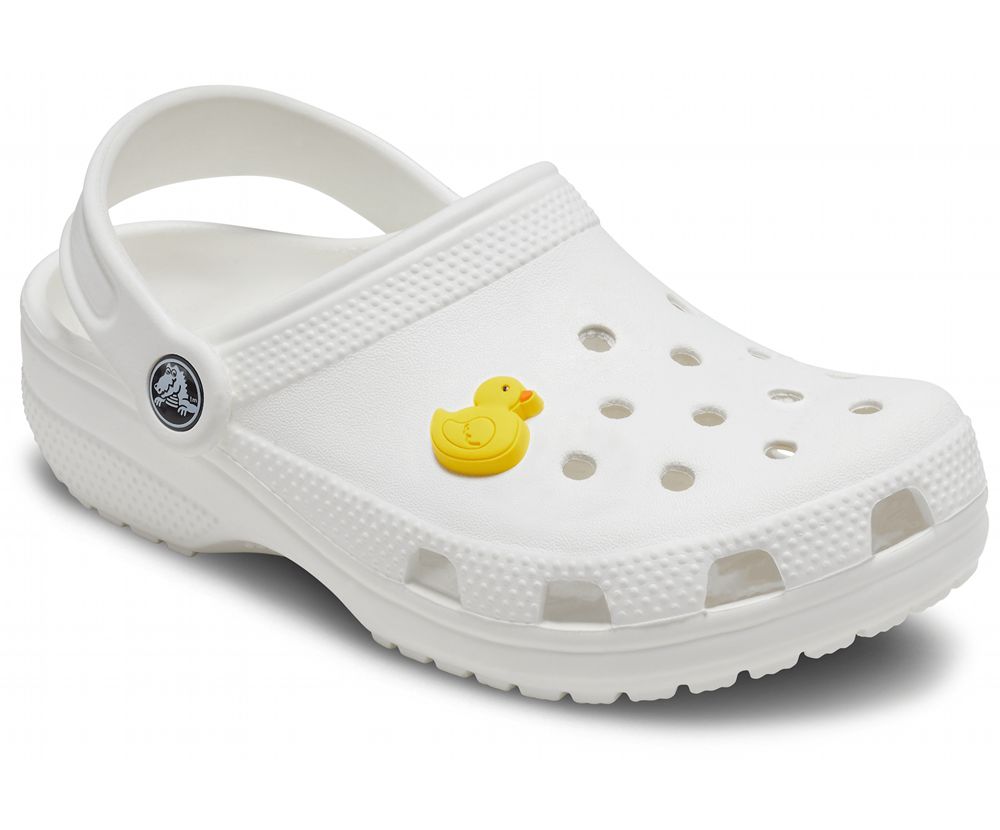 Crocs Rubber Ducky Jibbitz Dame Gul | 536-GODEMA