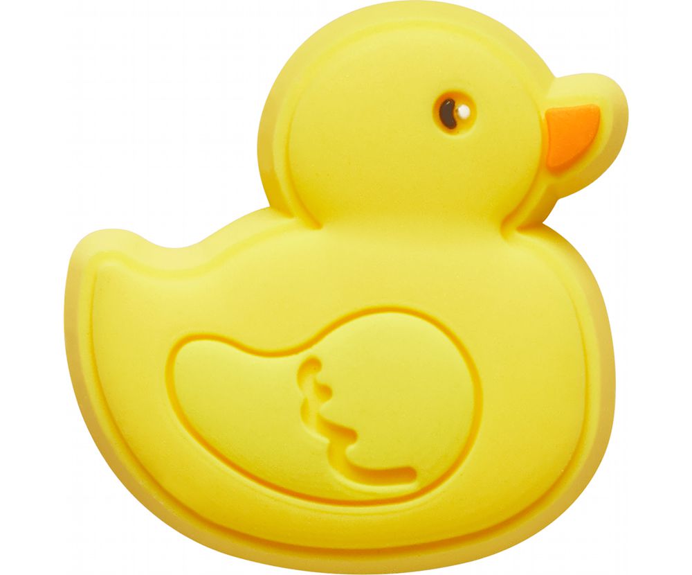 Crocs Rubber Ducky Jibbitz Dame Gul | 536-GODEMA