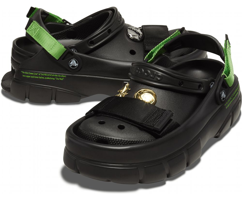 Crocs Sankuanz X Classic Træsko Dame Sort | 793-VDWGPR