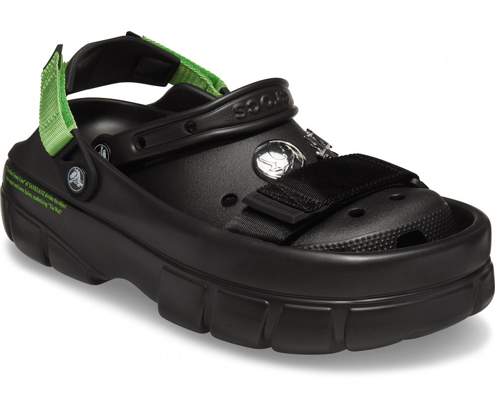 Crocs Sankuanz X Classic Træsko Dame Sort | 793-VDWGPR