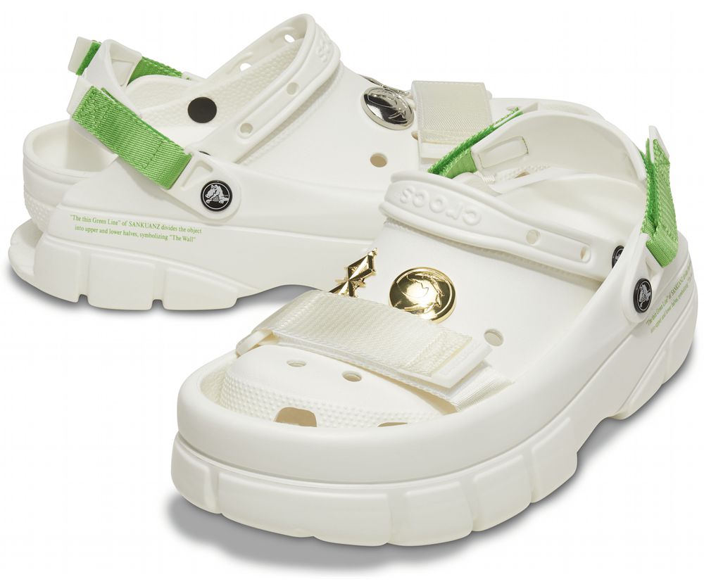 Crocs Sankuanz X Classic Træsko Herre Hvide | 461-FEBTCR