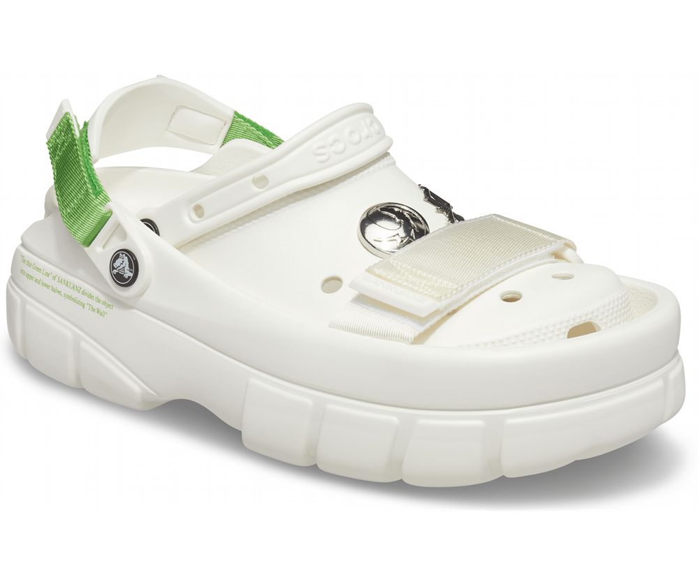 Crocs Sankuanz X Classic Træsko Herre Hvide | 461-FEBTCR