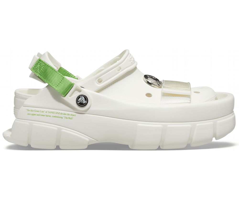 Crocs Sankuanz X Classic Træsko Herre Hvide | 461-FEBTCR