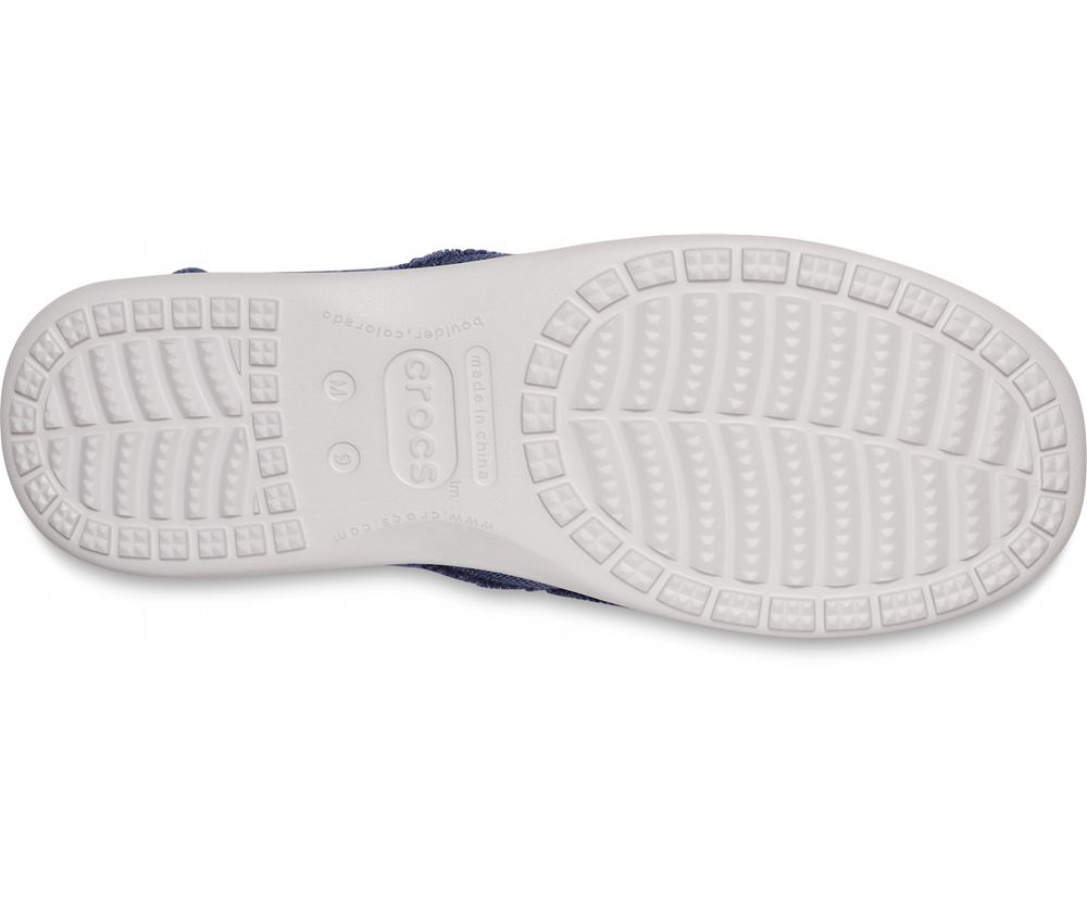 Crocs Santa Cruz Downtime Slip-On Loafers Herre Blå | 081-WVYHZQ