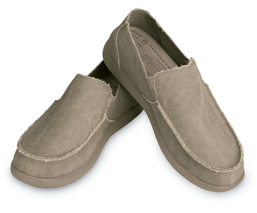 Crocs Santa Cruz Slip-On Loafers Herre Grå | 124-GPSFDK