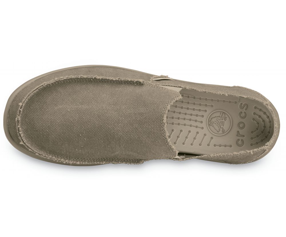 Crocs Santa Cruz Slip-On Loafers Herre Grå | 124-GPSFDK