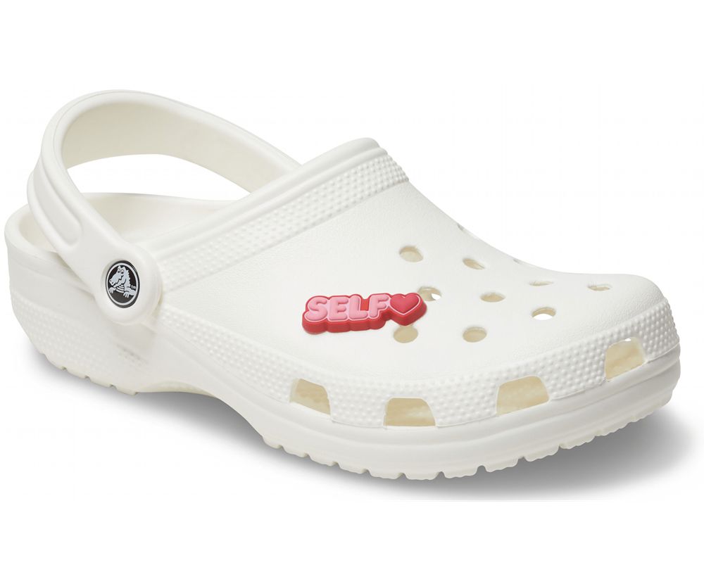 Crocs Self Love Jibbitz Dame Rød | 723-FMJHKU