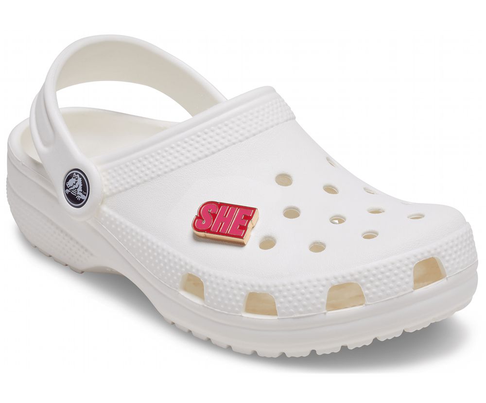 Crocs She Jibbitz Dame Rød | 864-VQLTMJ