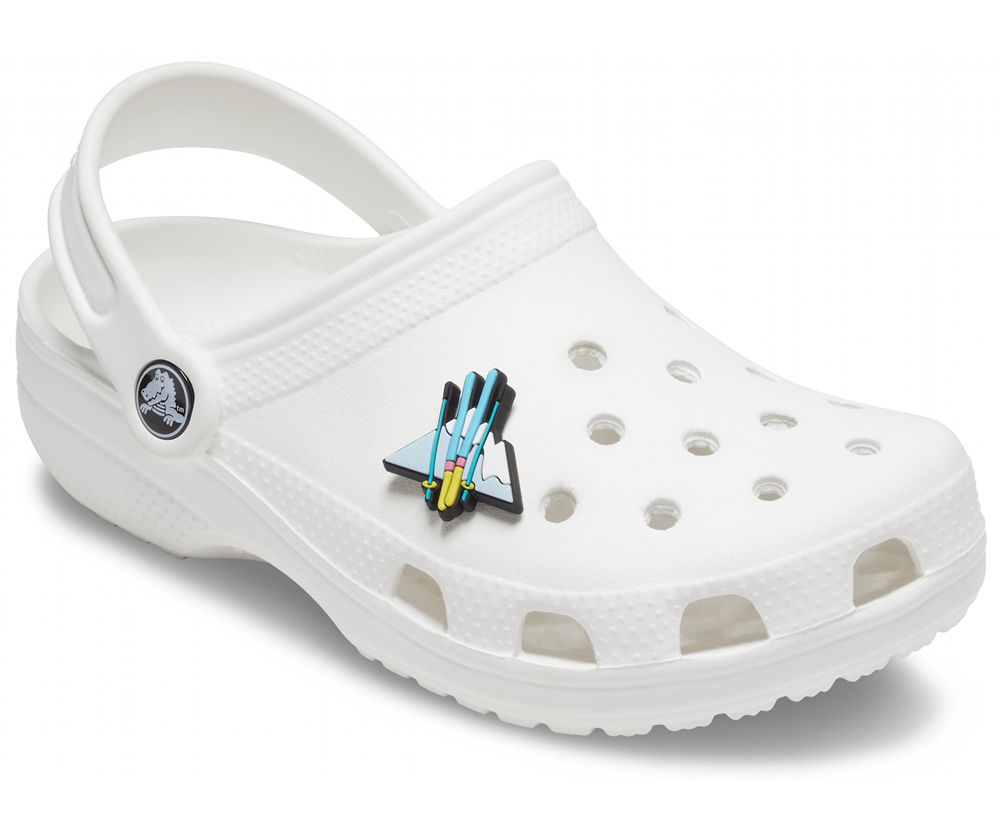 Crocs Ski Mountain Scene Jibbitz Dame Blå | 392-HVEYQL