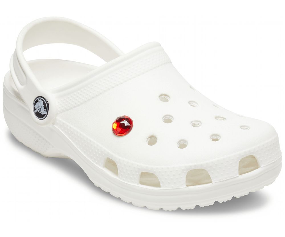 Crocs Sparkly Jibbitz Dame Rød | 423-AQXVKF