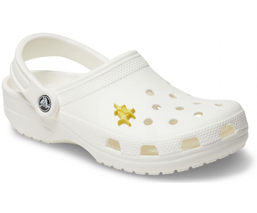 Crocs Star Burst Jibbitz Dame Gul | 021-VGIPRX