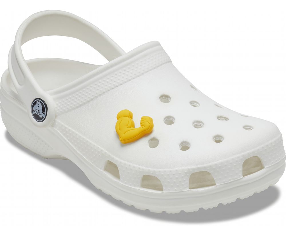 Crocs Strong Arm Jibbitz Dame Gul | 429-VEAZTS