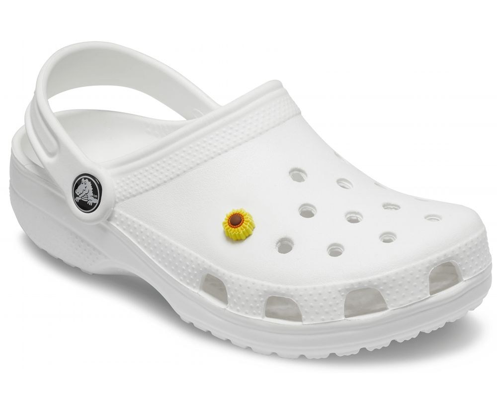 Crocs Sunflower Jibbitz Dame Gul | 698-QORXJD