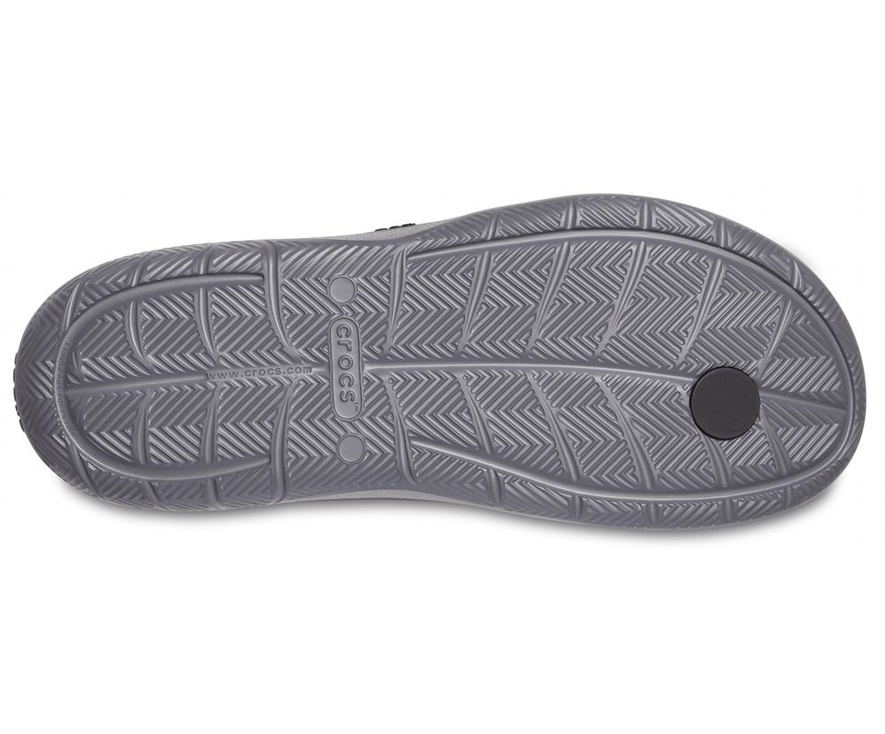 Crocs Swiftwater™ Wave Flip Sandaler Herre Sort | 517-BXZMOV