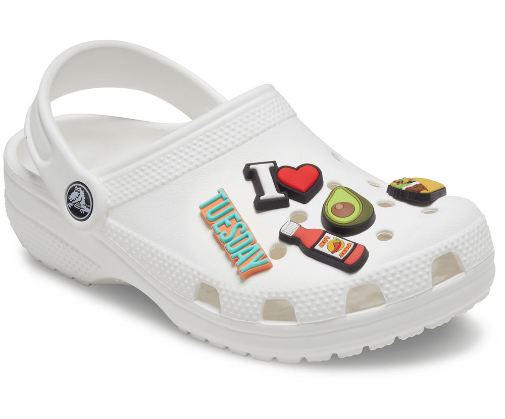 Crocs Taco Tuesday 5 Pack Jibbitz Dame Flerfarvede | 249-BQOEJZ