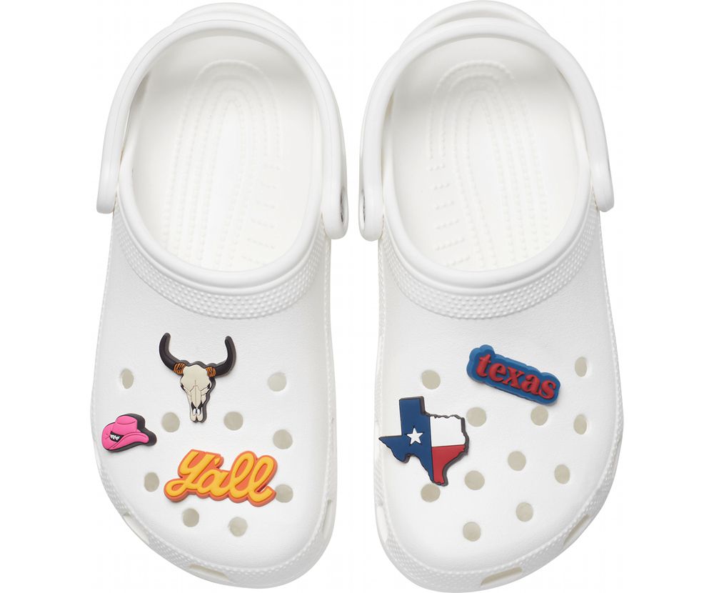 Crocs Texas Wanderlust Kollektion 5 Pack Jibbitz Dame Flerfarvede | 721-KVOZHF