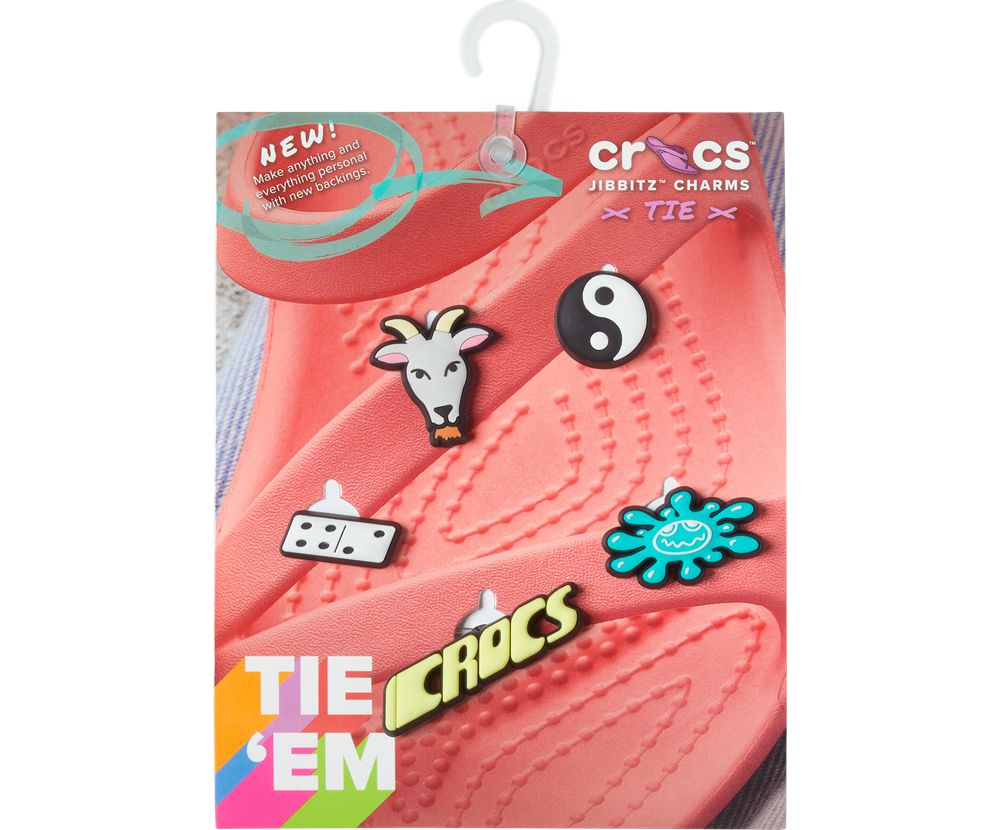 Crocs Tie Game 5 Pack Jibbitz Dame Flerfarvede | 927-ZGKBLY