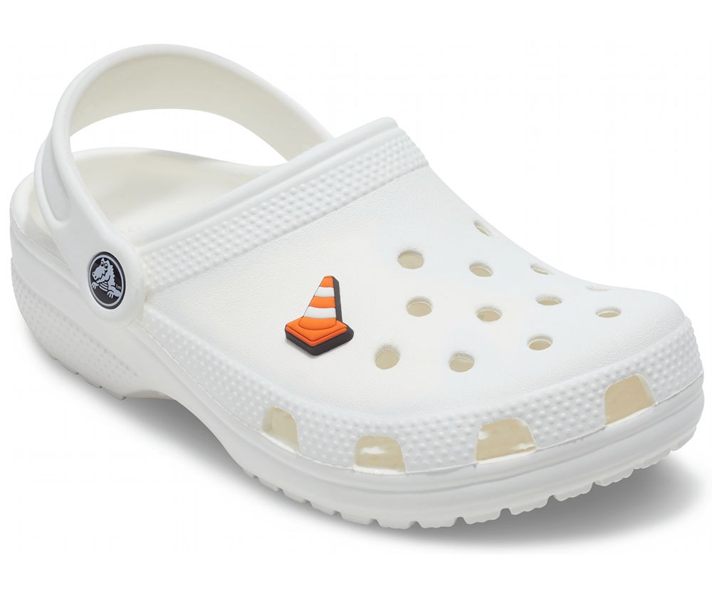 Crocs Traffic Cone Jibbitz Dame Orange | 174-HUWOPV