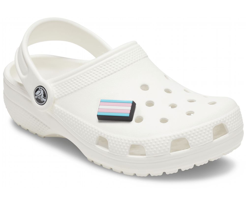 Crocs Transgender Flag Jibbitz Dame Flerfarvede | 763-QRATFO