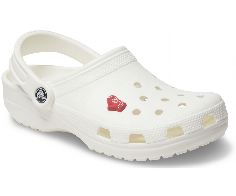 Crocs Vinter Mitten Jibbitz Dame Rød | 271-XFZAYS