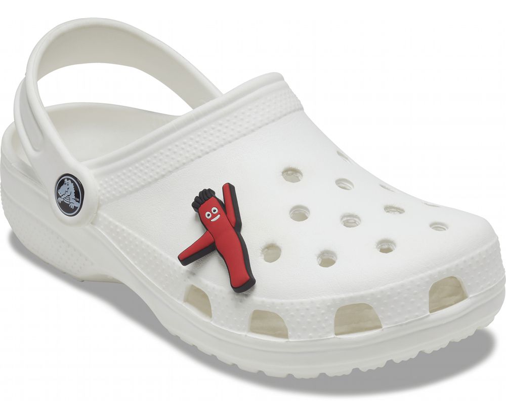 Crocs Wacky Man Jibbitz Dame Rød | 096-XVBZRG